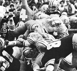 1969 Saints-49ers Action - 2